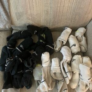 Black and White Athletic Socks Set